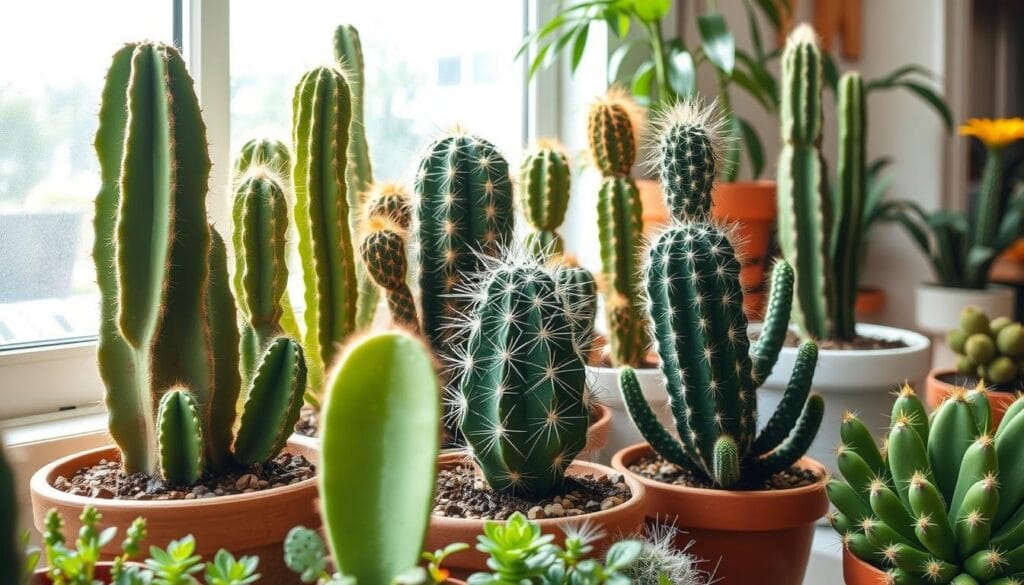 Cacti with different watering needs