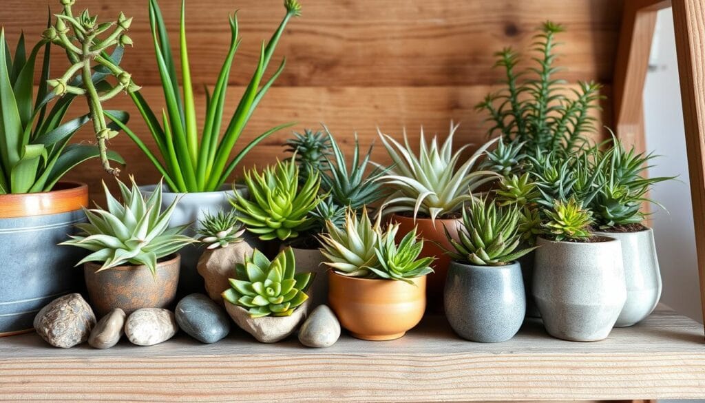 Mixed Plant Display with Air Plants