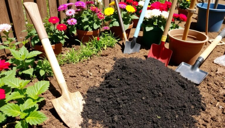 can i plant flowers in top soil and black humus