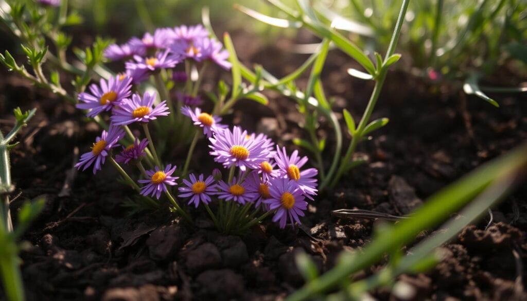 purple aster seeds