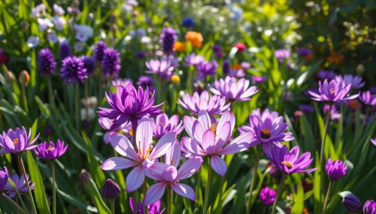 purple bulb flower