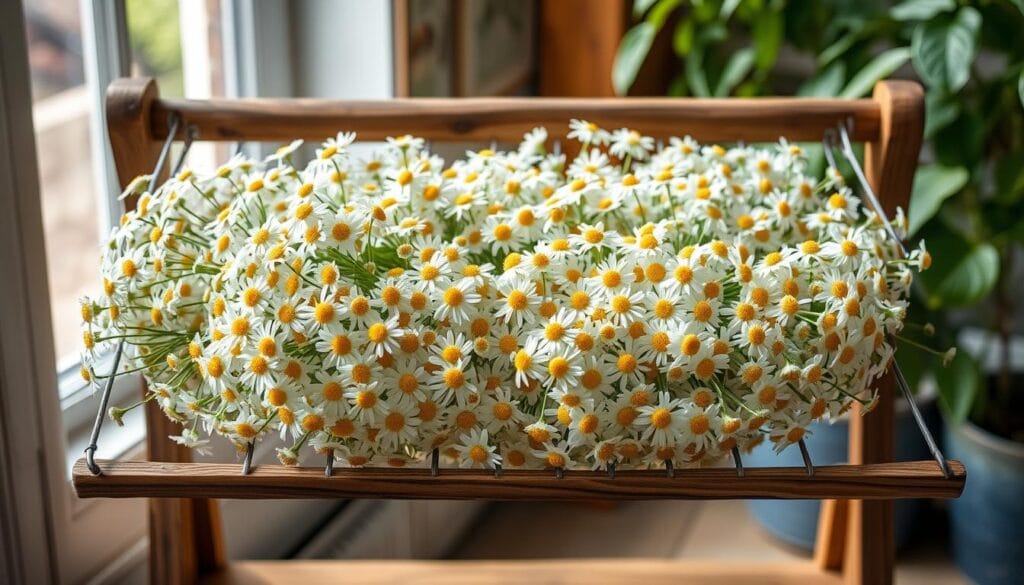 Drying Chamomile Flowers