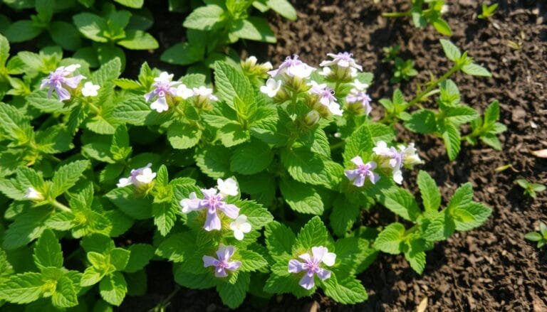 mint plant flowers